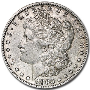 1880 Morgan Dollar VG/VF 1880 Morgan Dollar VG/VF
